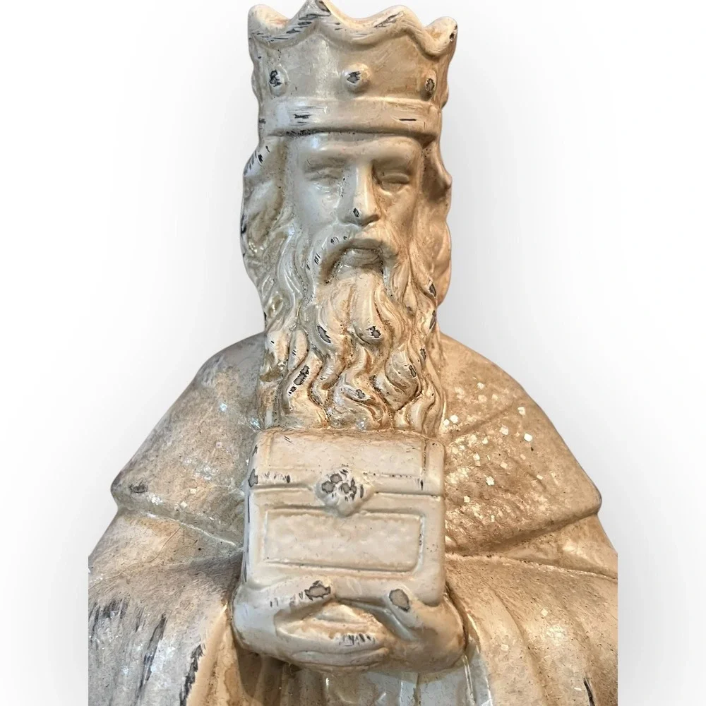 Robert‎ Stanley Nativity Wiseman Promise Replace Whitewash Resin 4.5